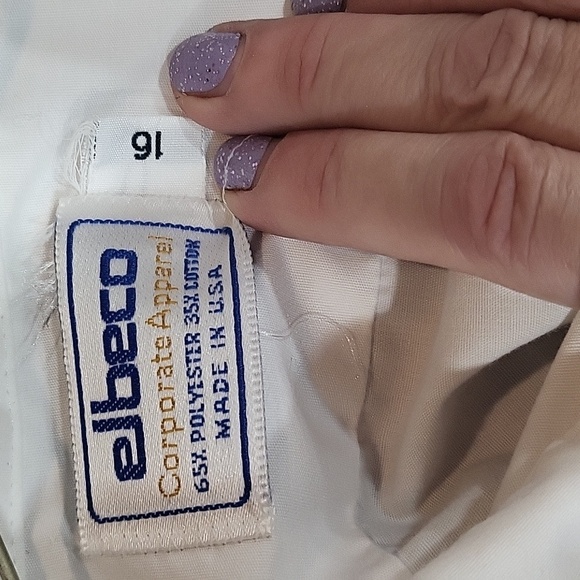 VINTAGE Set of 2  WHITE BOWLING BUTTON UP SHIRT Rajah Temple Reading Pa Concert - Picture 7 of 7